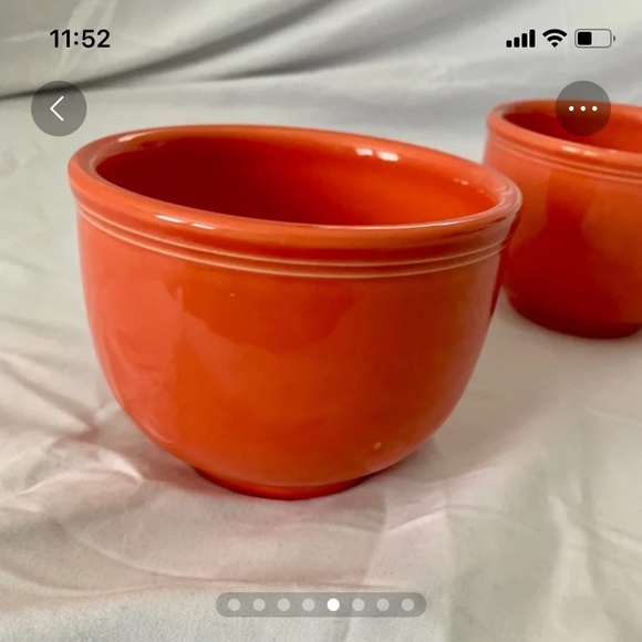NEW Fiestaware Chili Bowls - RETIRED Persimmon Set of 2 - Picture 5 of 8